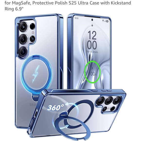 Magnetic Stand And Case For Samsung S25 - Picture 1 of 6